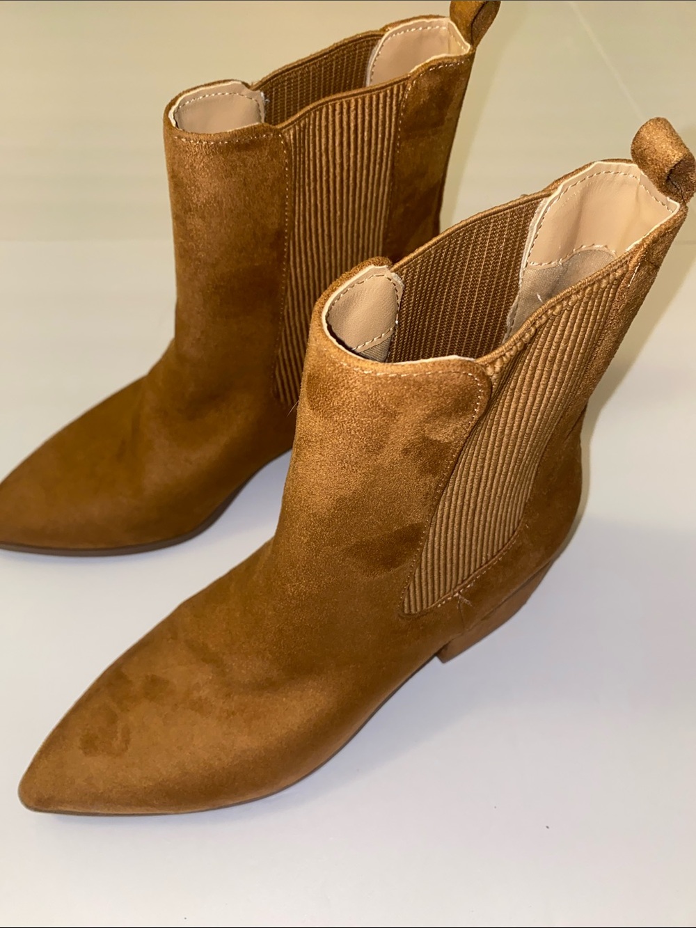 Express Faux Suede Booties Size 7